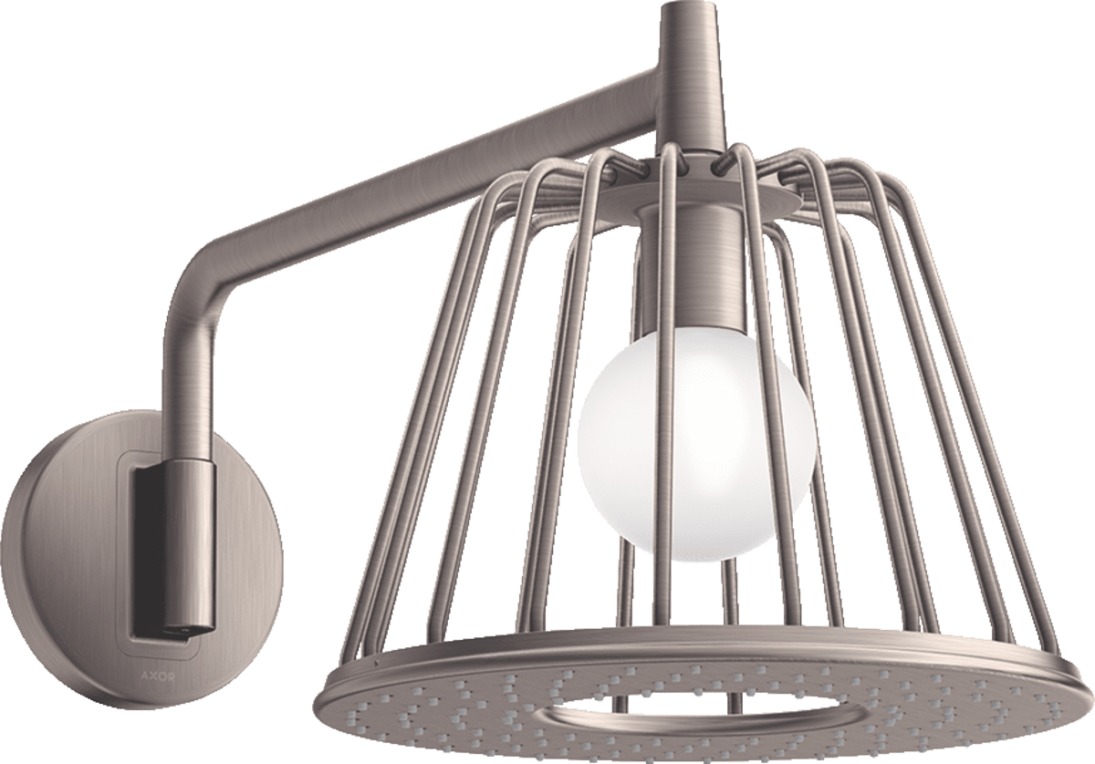 HANSGROHE AXOR LampShower/Nendo LampShower 275 1jet duş dirseği ile #26031800 - Paslanmaz Çelik Optik resmi