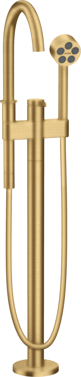 HANSGROHE AXOR One Tek kollu banyo bataryası yerden #48440250 - Mat Altın Optik resmi