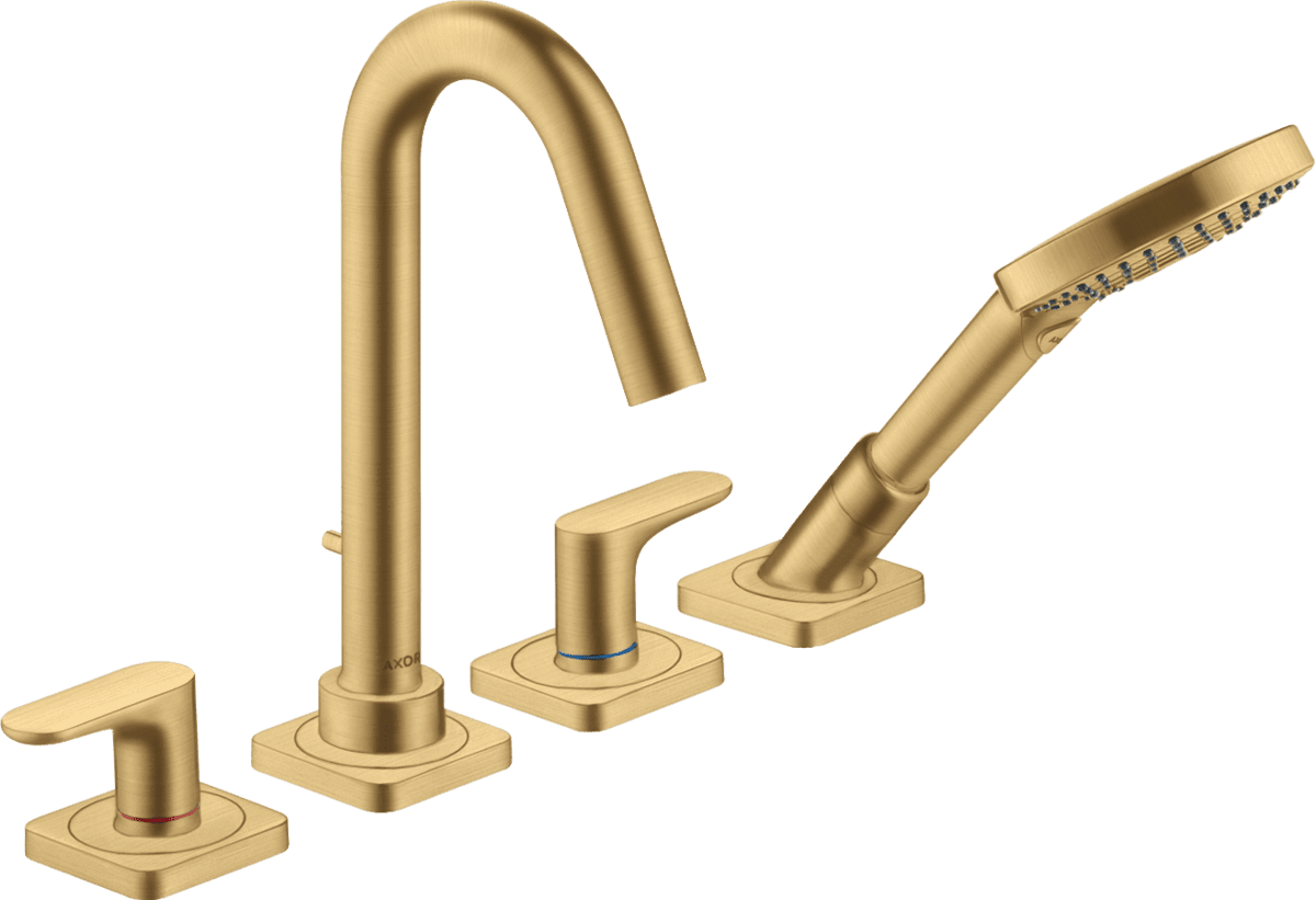 HANSGROHE AXOR Citterio M 4-Loch Wannenrandarmatur mit Hebelgriffen und Rosetten #34444250
