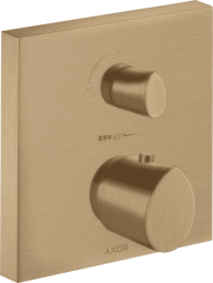 Bild von HANSGROHE AXOR Starck Organic Thermostat for concealed installation with shut-off/ diverter valve Brushed Bronze 12716140