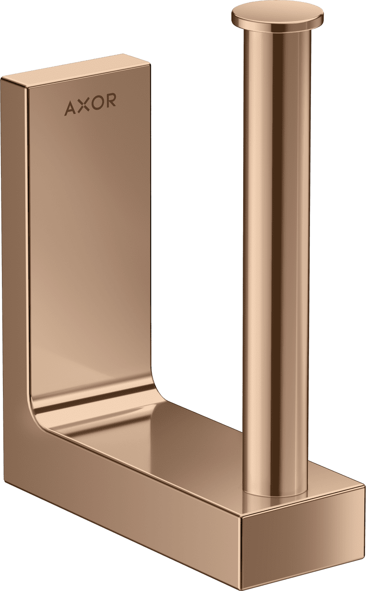 HANSGROHE AXOR Universal Rectangular Ersatzpapierrollenhalter #42654300 - Polished Red Gold