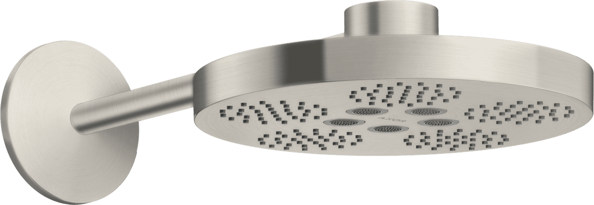 HANSGROHE AXOR One Kopfbrause 280 2jet mit Brausearm #48492800 - Edelstahl Optic