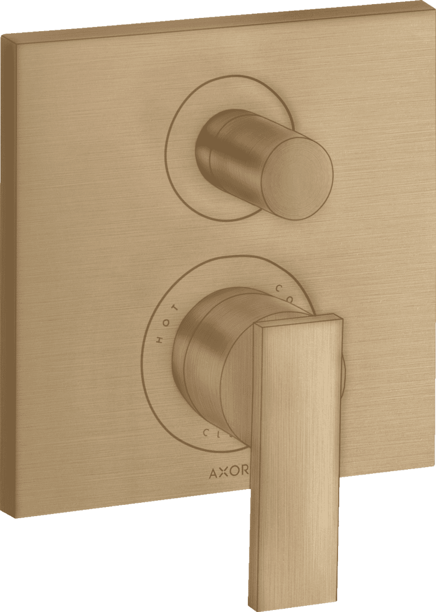 HANSGROHE AXOR Citterio Einhebel-Wannenmischer Unterputz mit Hebelgriff und integrierter Sicherungskombination nach EN1717 #39457140 - Brushed Bronze