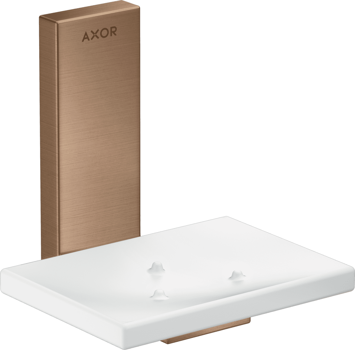 Picture of HANSGROHE AXOR Universal Rectangular Soap dish #42605310 - Brushed Red Gold