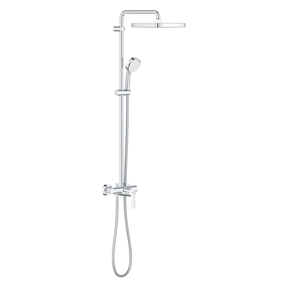 GROHE Tempesta Cosmopolitan System 250 Cube shower system with single-lever mixer for wall mounting #26692000 - chrome resmi
