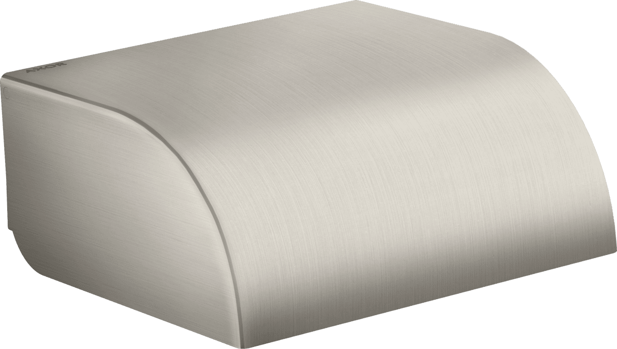 εικόνα του HANSGROHE AXOR Universal Circular Toilet paper holder with cover #42858800 - Stainless Steel Optic