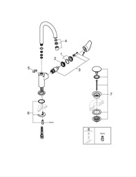 Bild von 23911001 BauEdge Single-lever basin mixer 1/2″ L-Size