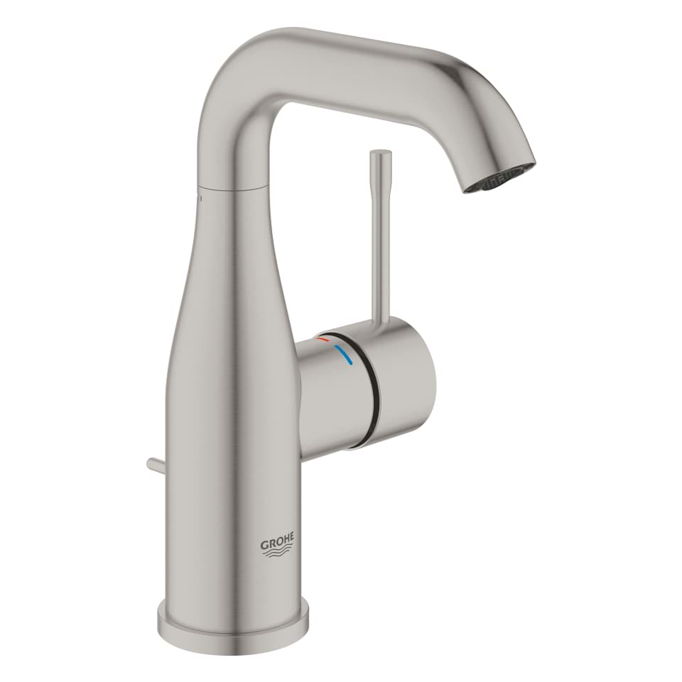 GROHE Essence Einhand-Waschtischbatterie, 1/2″ M-Size #24173DC1 - supersteel