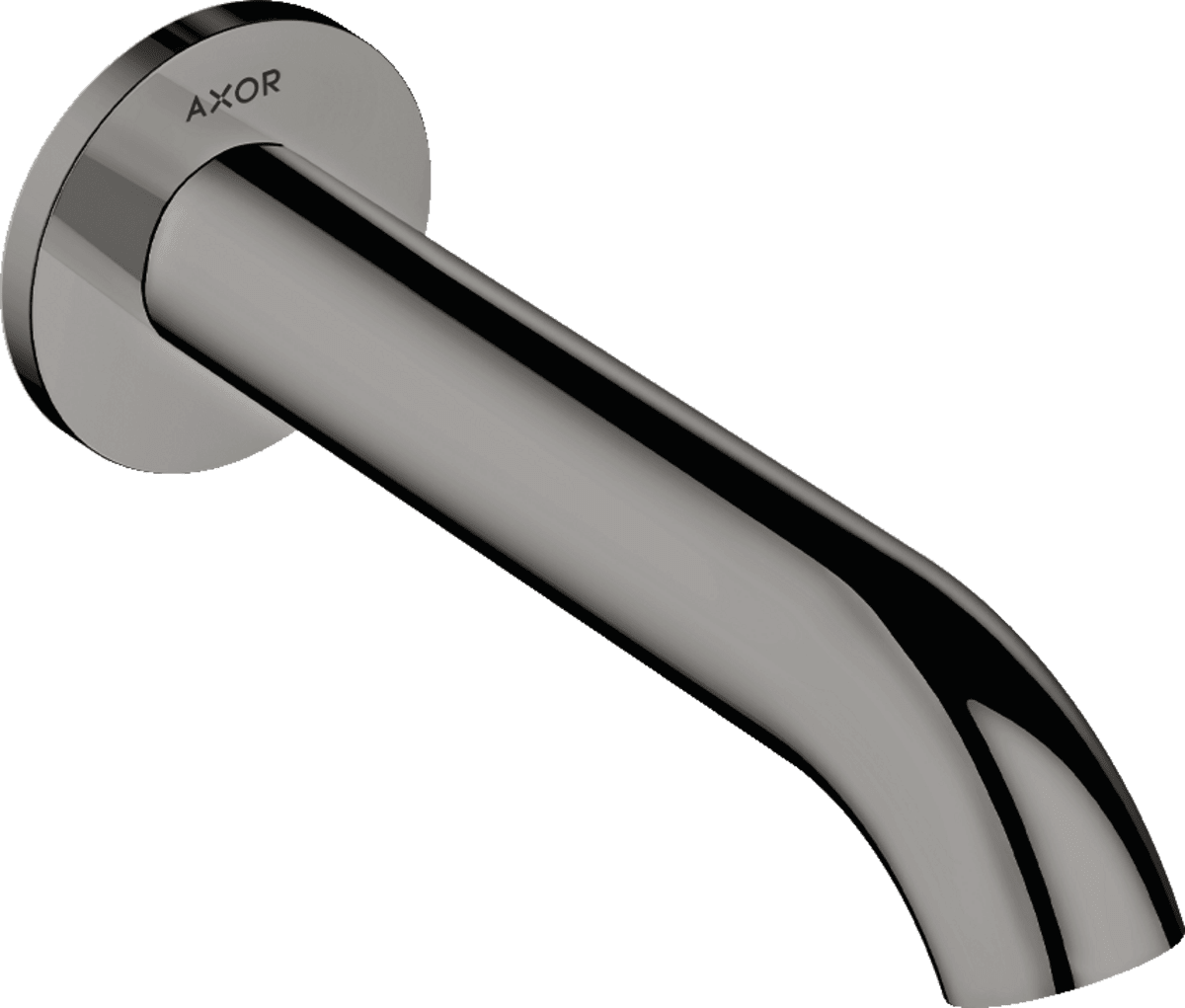 HANSGROHE AXOR Uno Wanneneinlauf gebogen #38411330 - Polished Black Chrome
