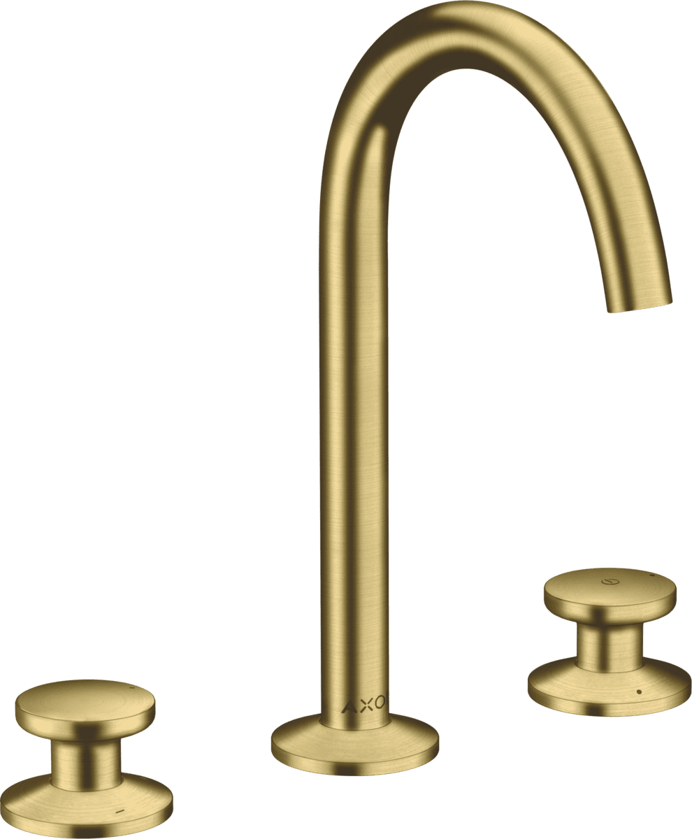 Picture of HANSGROHE AXOR One 3-hole basin mixer Select 170 with push-open waste set Brushed Brass 48070950