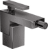Bild von HANSGROHE AXOR Edge Single lever bidet mixer with push-open waste set - diamond cut Polished Black Chrome 46211330