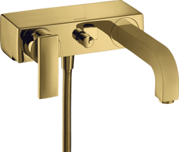 Bild von HANSGROHE AXOR Citterio Single lever bath mixer for exposed installation with lever handle Polished Gold Optic 39400990
