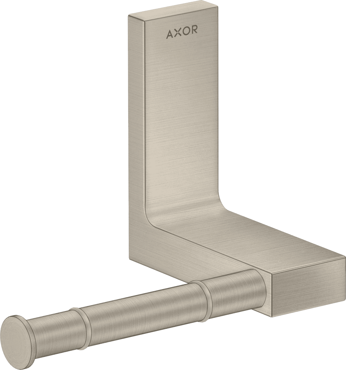 HANSGROHE AXOR Universal Rectangular Toilettenpapierhalter #42656820 - Brushed Nickel