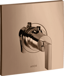 Bild von HANSGROHE AXOR Citterio Thermostat HighFlow for concealed installation with lever handle Polished Red Gold 39711300