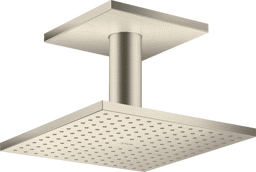 Bild von HANSGROHE AXOR ShowerSolutions Overhead shower 250/250 1jet with ceiling connection Brushed Nickel 35308820