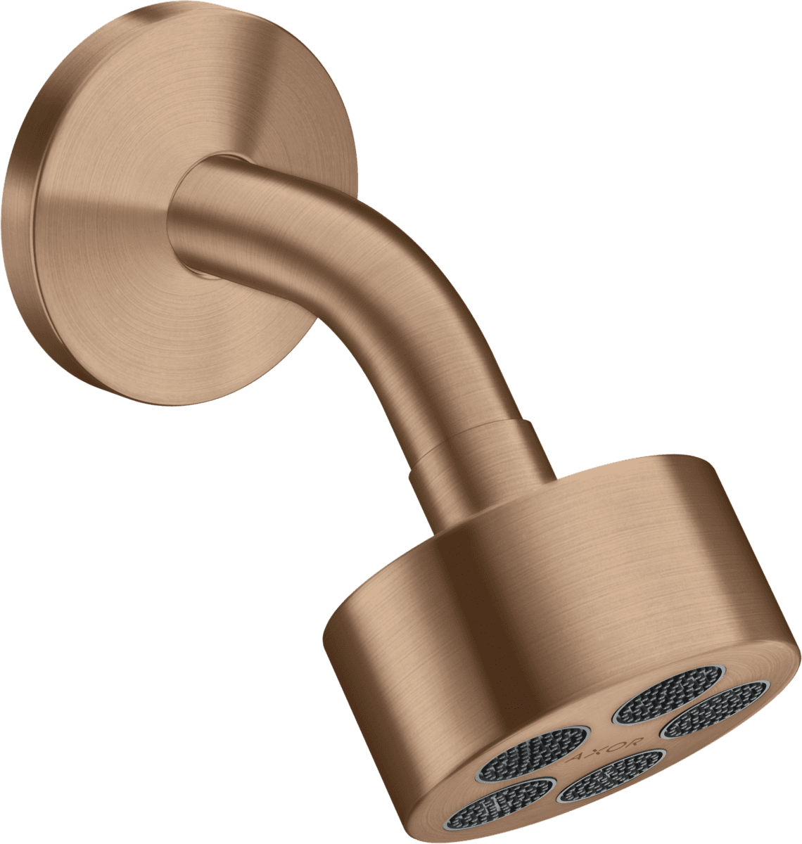 HANSGROHE AXOR One Kopfbrause 75 1jet EcoSmart mit Brausearm #48490310 - Brushed Red Gold
