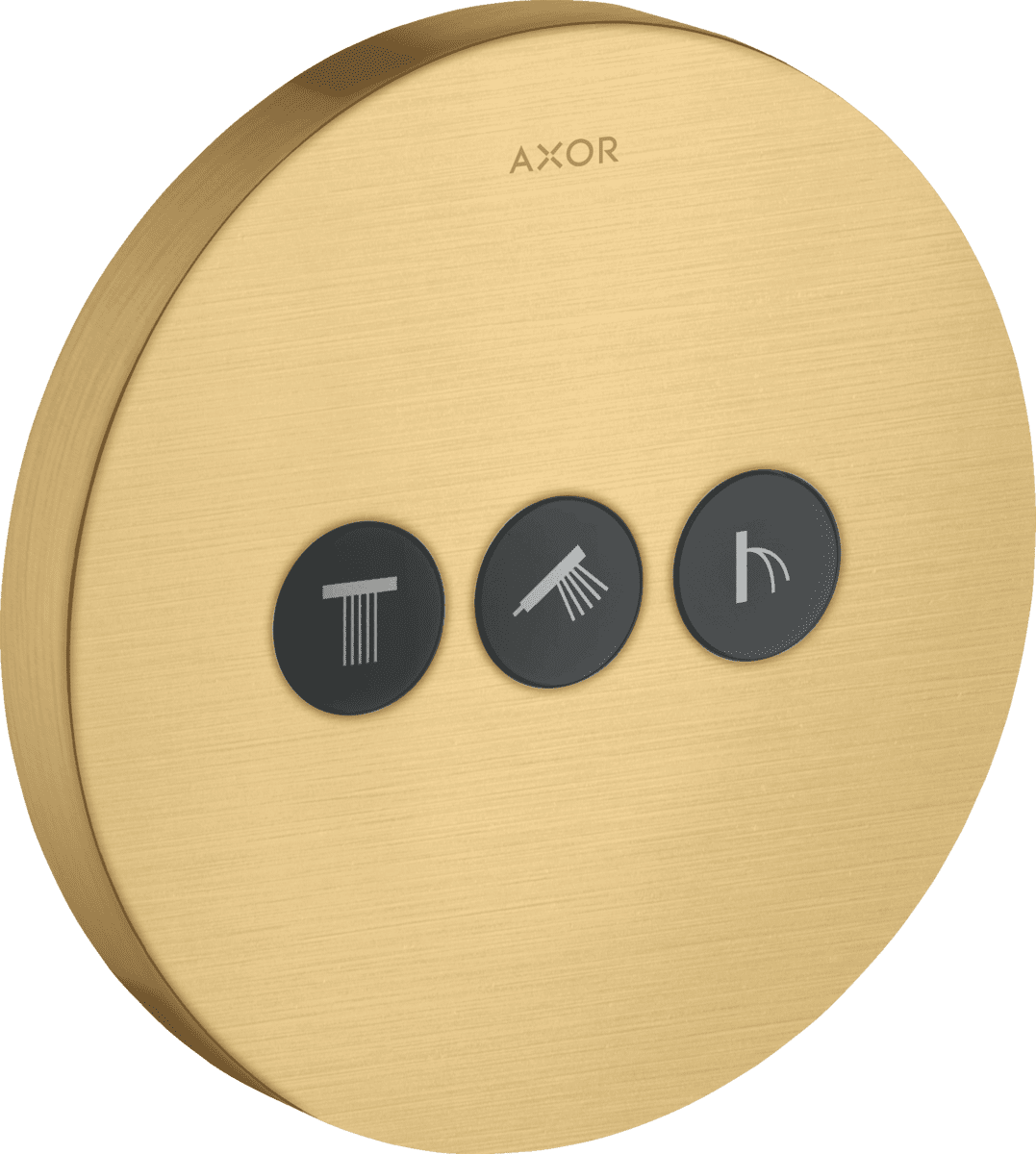 HANSGROHE AXOR ShowerSelect Ventil Unterputz rund für 3 Verbraucher #36727250 - Brushed Gold Optic
