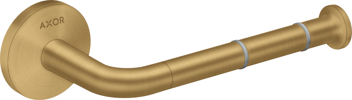 Зображення з  HANSGROHE AXOR Universal Circular Toilet paper holder #42856250 - Brushed Gold Optic