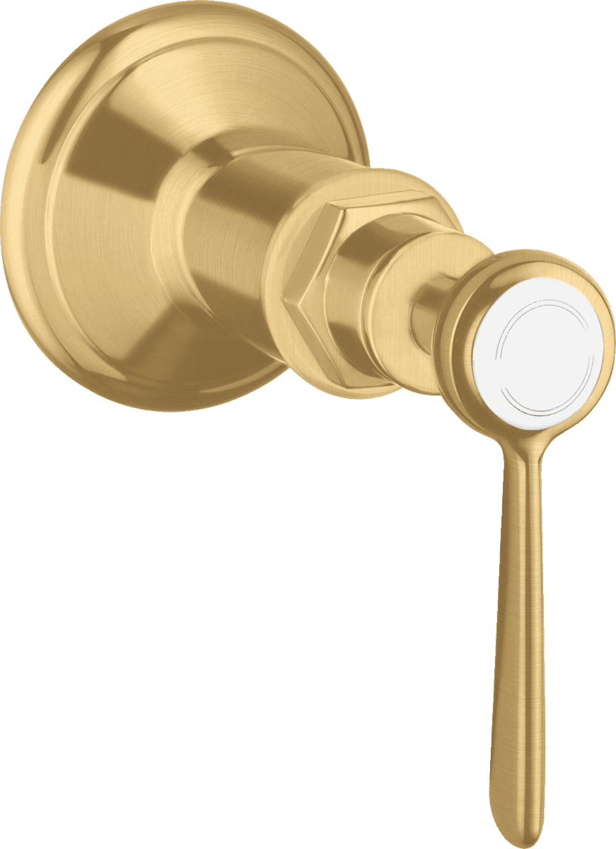 HANSGROHE AXOR Montreux Absperrventil Unterputz mit Hebelgriff #16872250 - Brushed Gold Optic