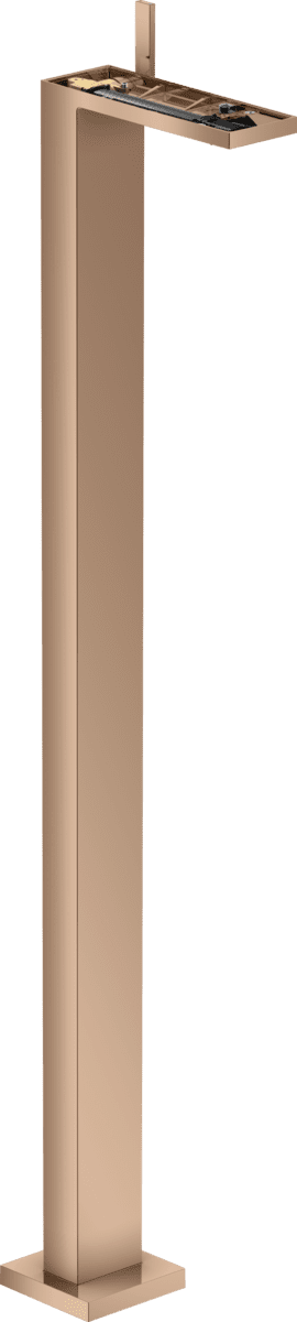 HANSGROHE AXOR MyEdition Einhebel-Waschtischmischer bodenstehend mit Push-Open Ablaufgarnitur ohne Platte #47042300 - Polished Red Gold