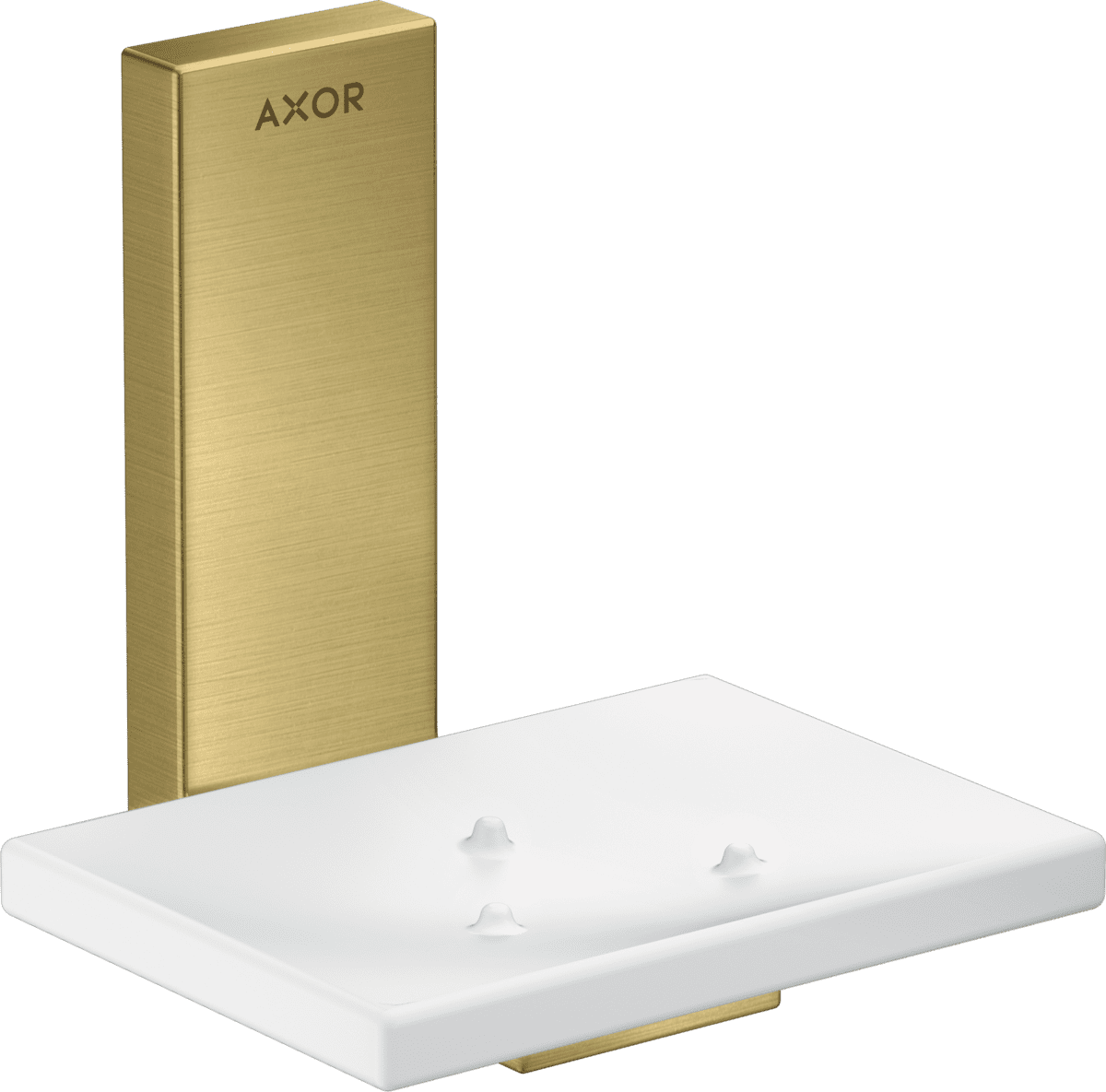 Picture of HANSGROHE AXOR Universal Rectangular Soap dish #42605950 - Brushed Brass
