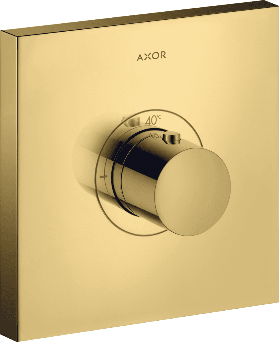 HANSGROHE AXOR ShowerSelect Thermostat HighFlow Unterputz eckig #36718990 - Polished Gold Optic