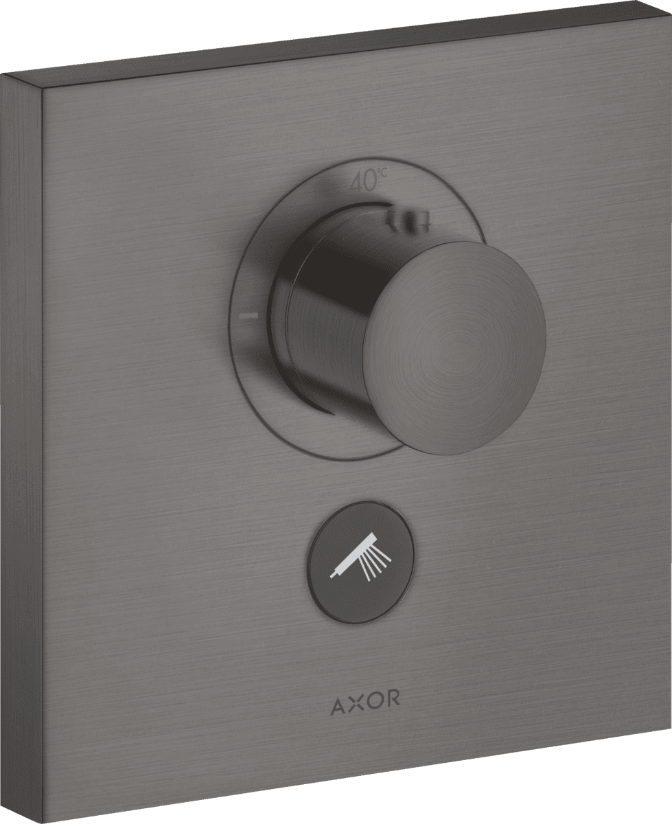 Obrázek HANSGROHE AXOR ShowerSelect Termostat HighFlow skrytý úhlový pro 1 spotřebič a jednu další zásuvku #36716340 - kartáčovaný černý chrom