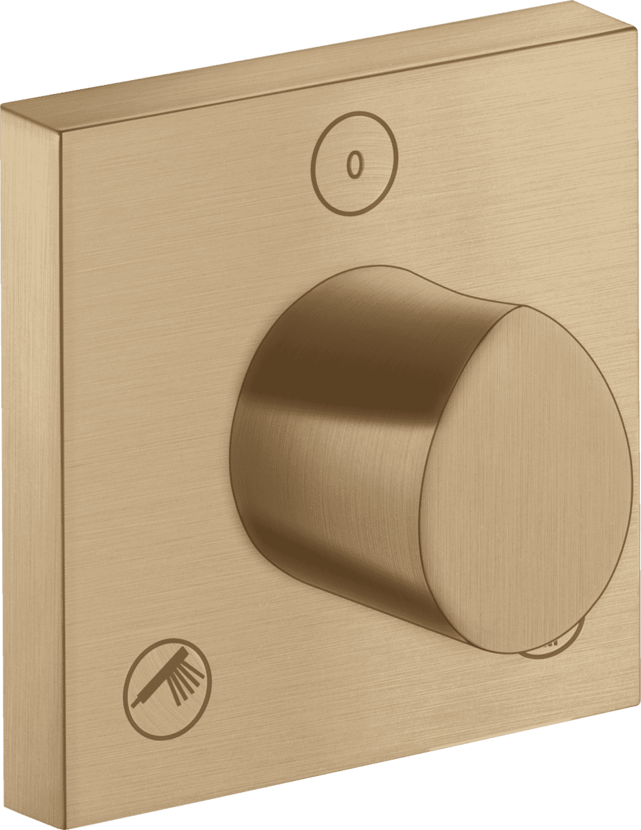 HANSGROHE AXOR Starck Organic Ab- und Umstellventil Trio/ Quattro 120/120 Unterputz #12731140 - Brushed Bronze