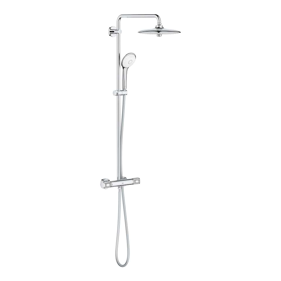 Picture of GROHE Euphoria System 260 Shower system with thermostatic mixer for wall mounting Chrome #27296003