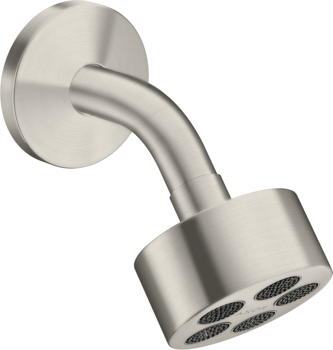 HANSGROHE AXOR One Kopfbrause 75 1jet EcoSmart mit Brausearm #48490800 - Edelstahl Optic