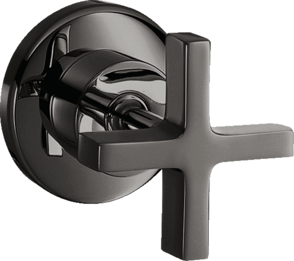 Bild von HANSGROHE AXOR Citterio Shut-off valve for concealed installation with cross handle Polished Black Chrome 39965330