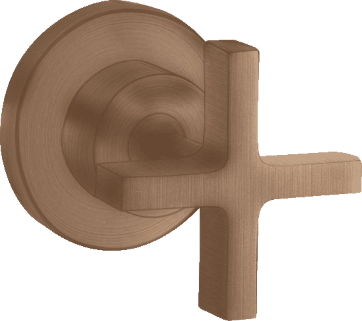 HANSGROHE AXOR Citterio Absperrventil Unterputz mit Kreuzgriff #39965310 - Brushed Red Gold