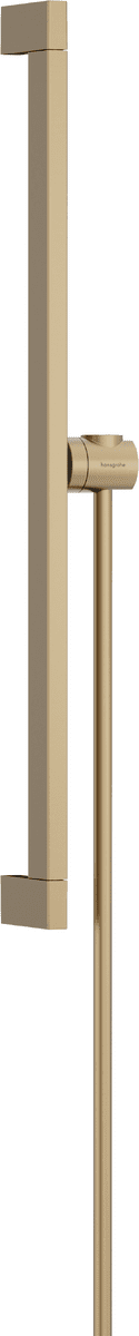 Obrázek HANSGROHE Unica sprchová tyč E Puro 65 cm se snadno posuvným držákem ruční sprchy a sprchovou hadicí Isiflex 160 cm #24404140 - kartáčovaný bronz