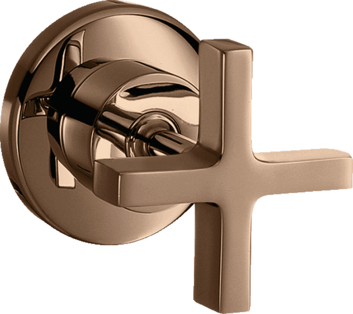 HANSGROHE AXOR Citterio Absperrventil Unterputz mit Kreuzgriff #39965300 - Polished Red Gold