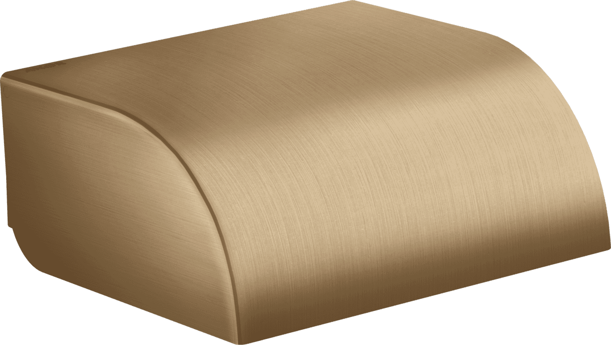 HANSGROHE AXOR Universal Circular Toilettenpapierhalter mit Deckel #42858140 - Brushed Bronze