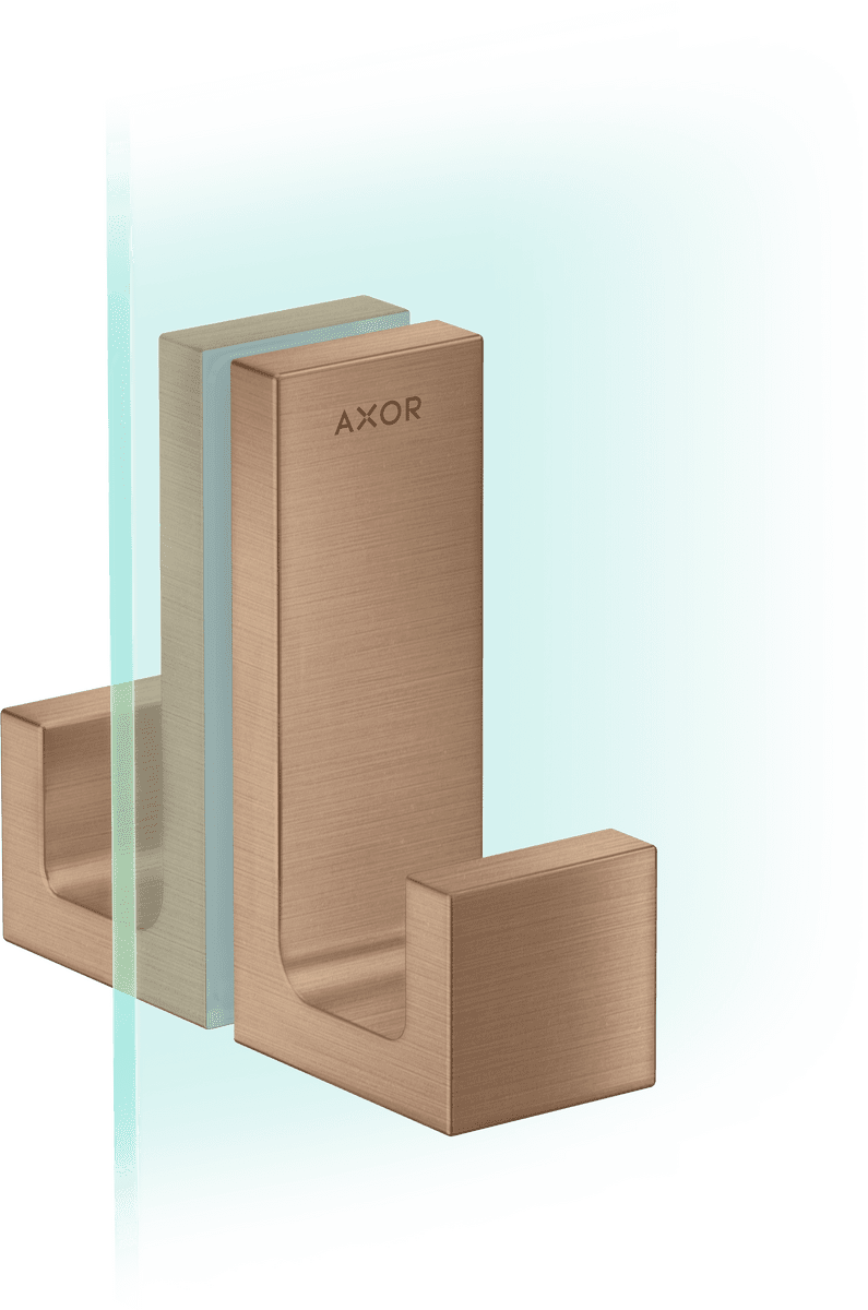 HANSGROHE AXOR Universal Rectangular Duschtürgriff #42639310 - Brushed Red Gold