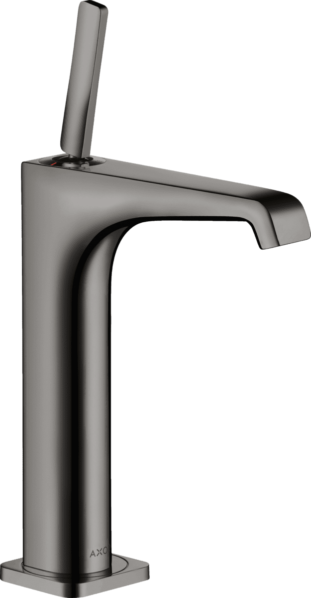Зображення з  HANSGROHE AXOR Citterio E Single lever basin mixer 190 with pin handle for wash bowls with waste set #36103330 - Polished Black Chrome