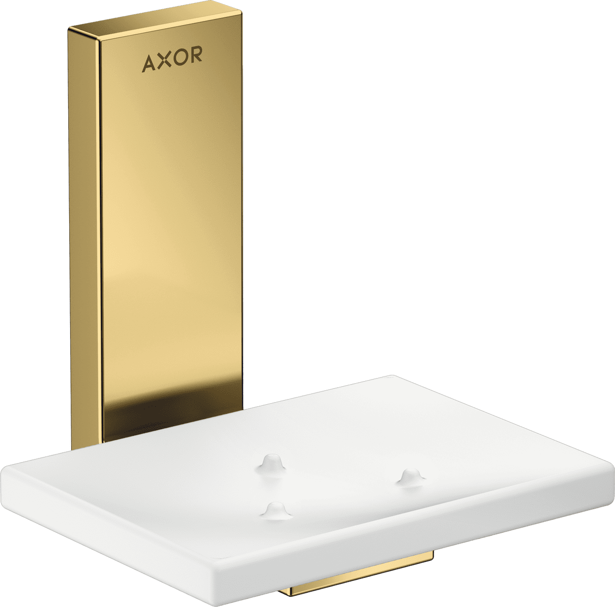 Obrázek HANSGROHE AXOR Universal Rectangular miska na mýdlo #42605990 - leštěný vzhled zlata