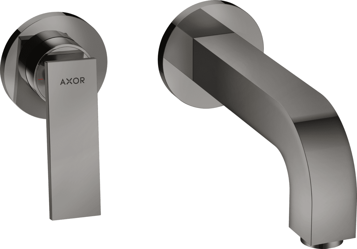 εικόνα του HANSGROHE AXOR Citterio Single lever basin mixer for concealed installation wall-mounted with lever handle, spout 220 mm and escutcheons #39121330 - Polished Black Chrome