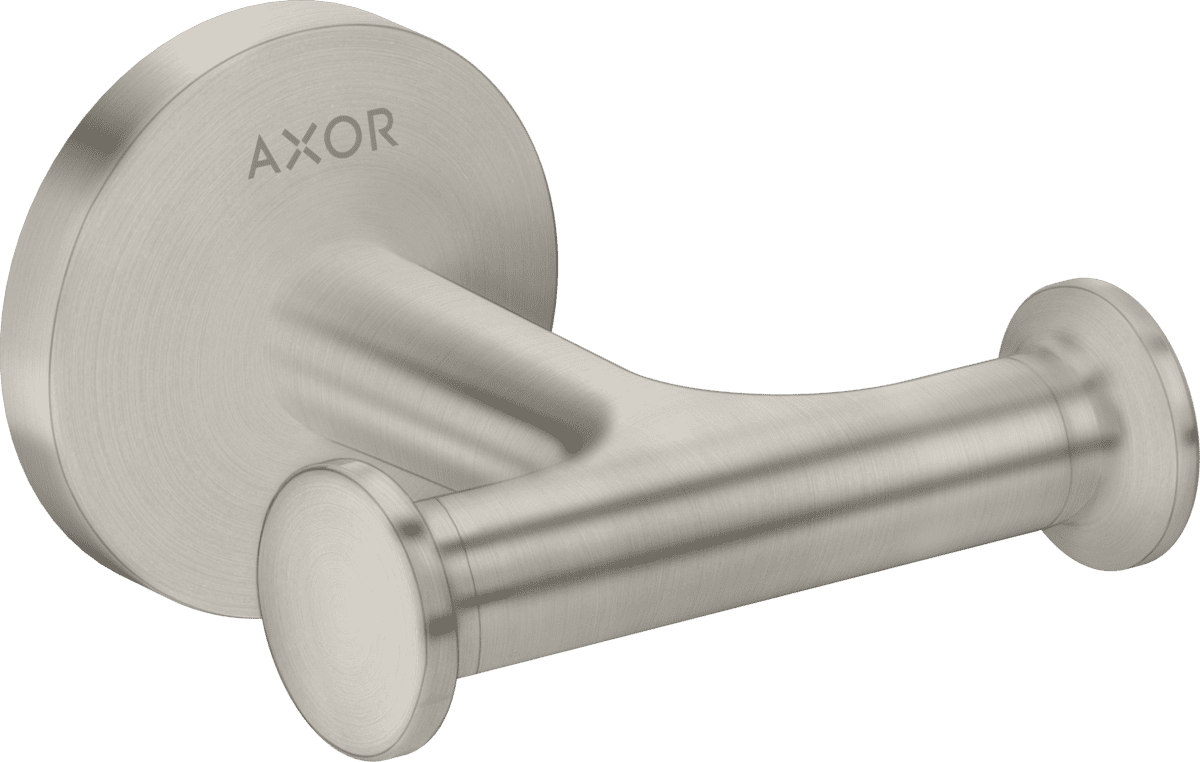 εικόνα του HANSGROHE AXOR Universal Circular Towel hook double #42812800 - Stainless Steel Optic