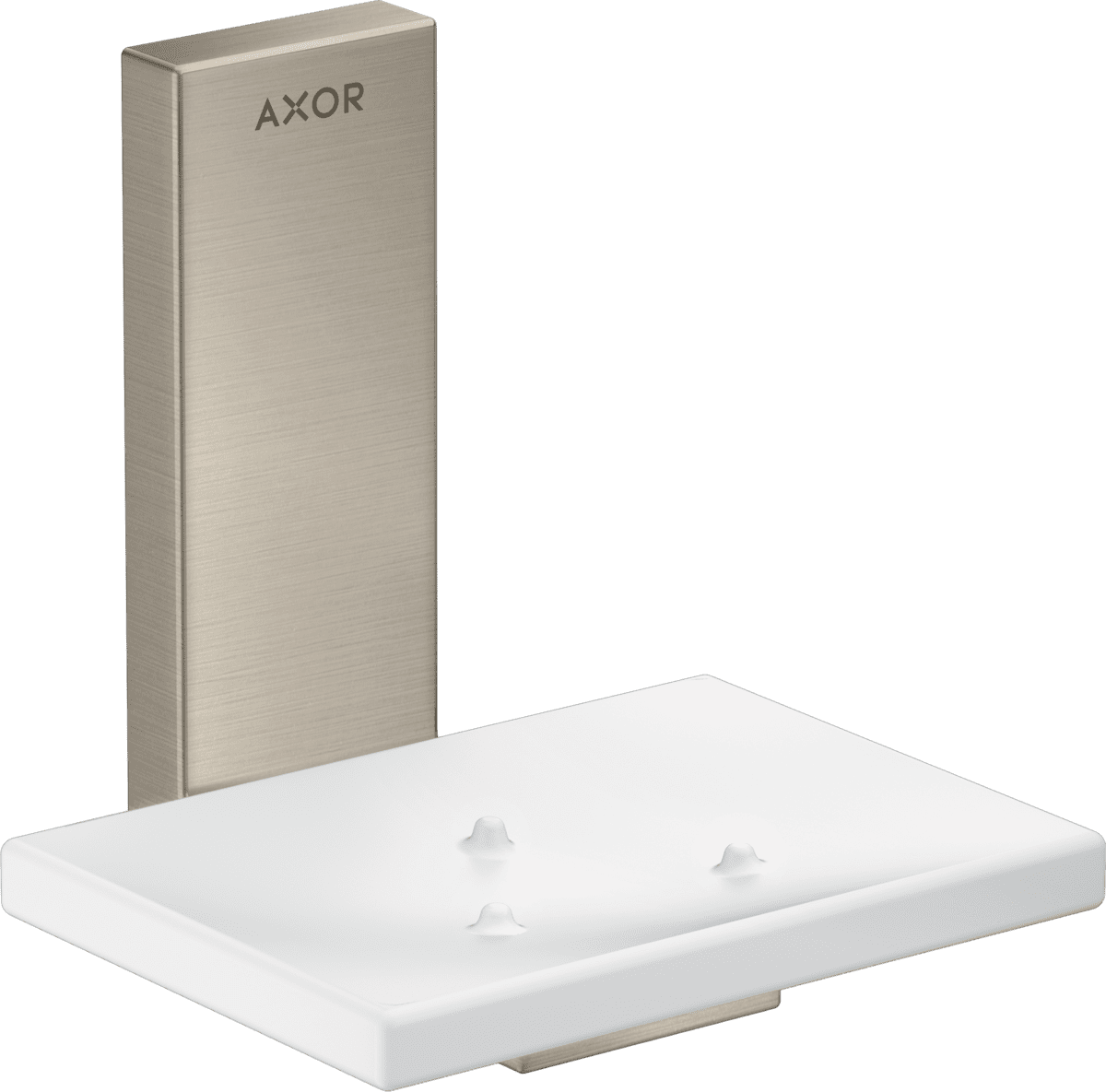 Obrázek HANSGROHE AXOR Universal Rectangular miska na mýdlo #42605820 - kartáčovaný nikl