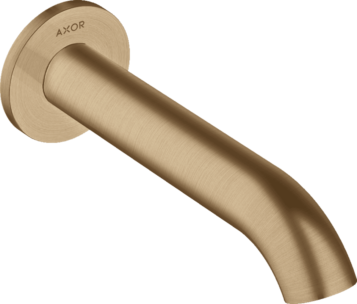 HANSGROHE AXOR Uno Wanneneinlauf gebogen #38411140 - Brushed Bronze