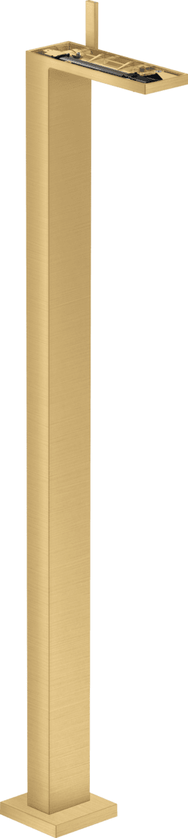 HANSGROHE AXOR MyEdition Einhebel-Waschtischmischer bodenstehend mit Push-Open Ablaufgarnitur ohne Platte #47042250 - Brushed Gold Optic