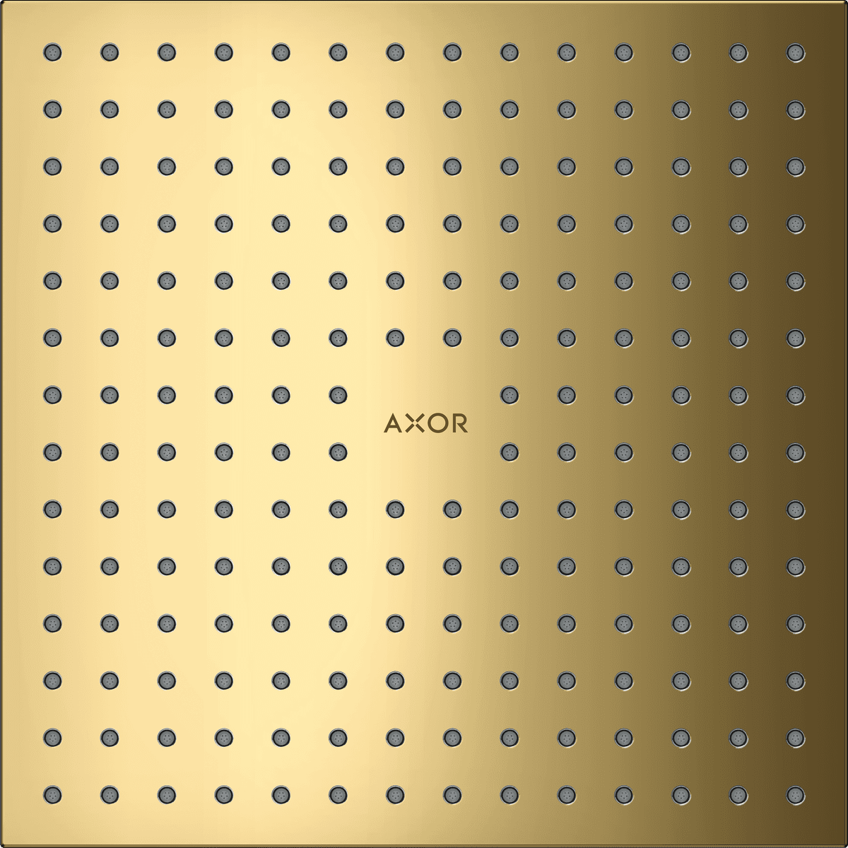 HANSGROHE AXOR ShowerSolutions Kopfbrause 250/250 2jet Deckenintegriert #35313990 - Polished Gold Optic