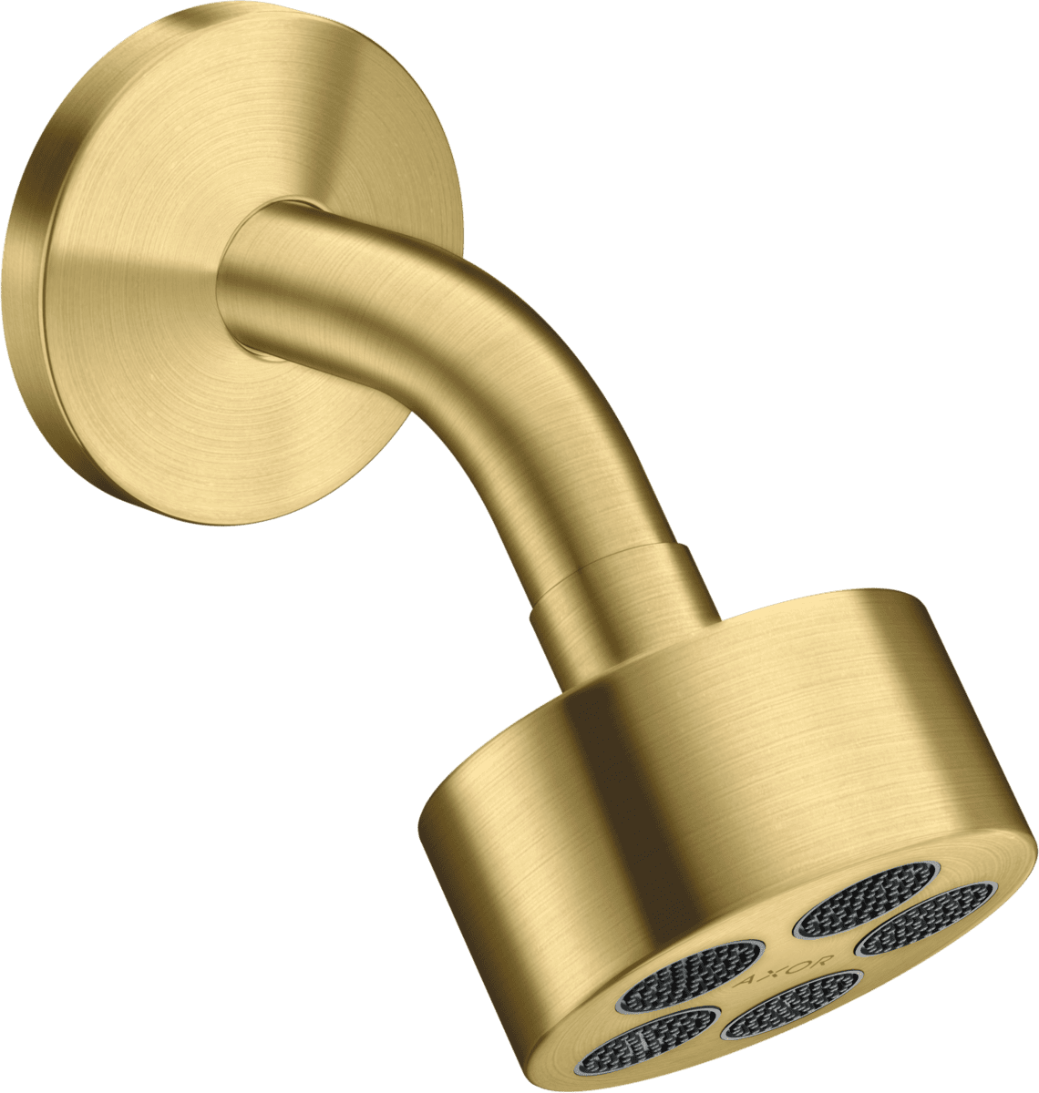 HANSGROHE AXOR One Kopfbrause 75 1jet EcoSmart mit Brausearm #48490950 - Brushed Brass