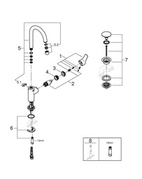 Bild von 23970003 Eurosmart Single-lever basin mixer 1/2″ L-Size