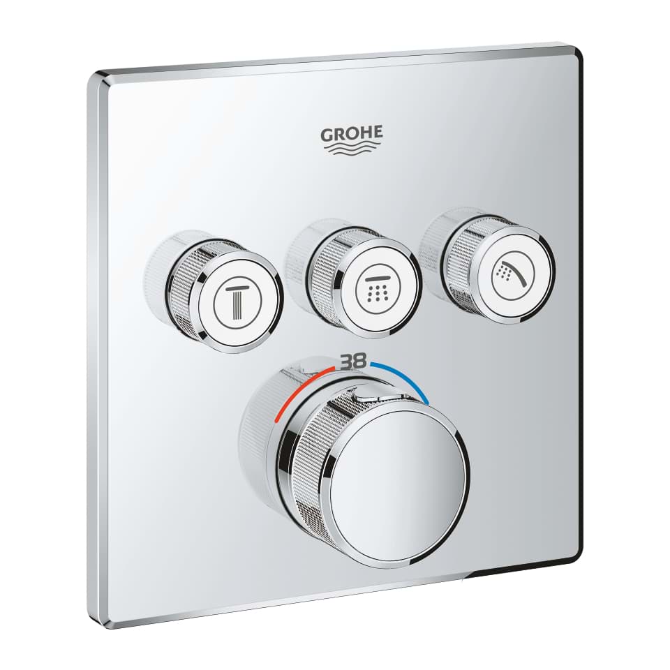 GROHE Grohtherm SmartControl Unterputz-Thermostat mit 3 Absperrventilen #29126000 - chrom