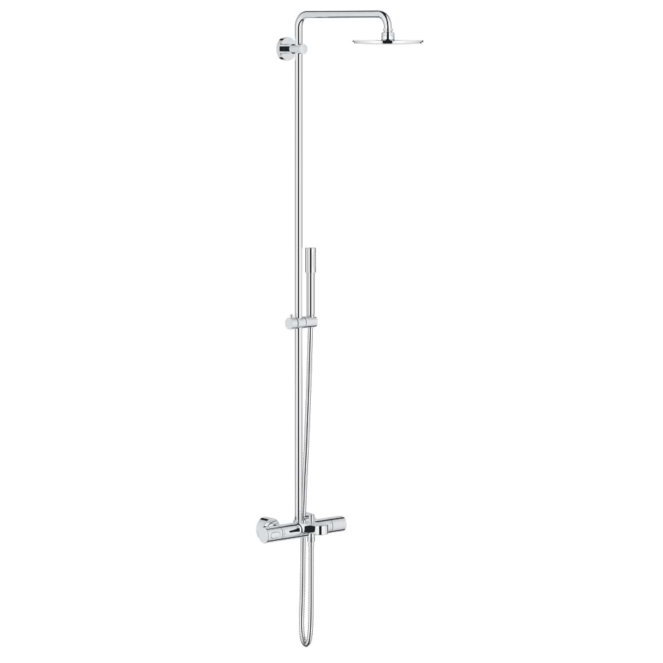 Picture of GROHE Rainshower System 210 Shower system with bath thermostat for wall mounting Chrome #27641000