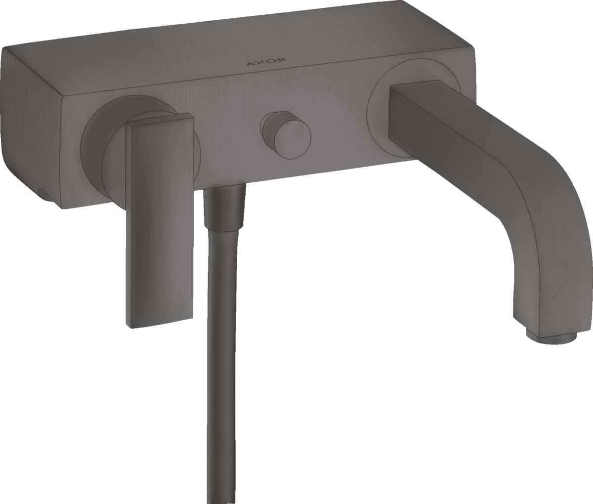 HANSGROHE AXOR Citterio Einhebel-Wannenmischer Aufputz mit Hebelgriff #39400340 - Brushed Black Chrome