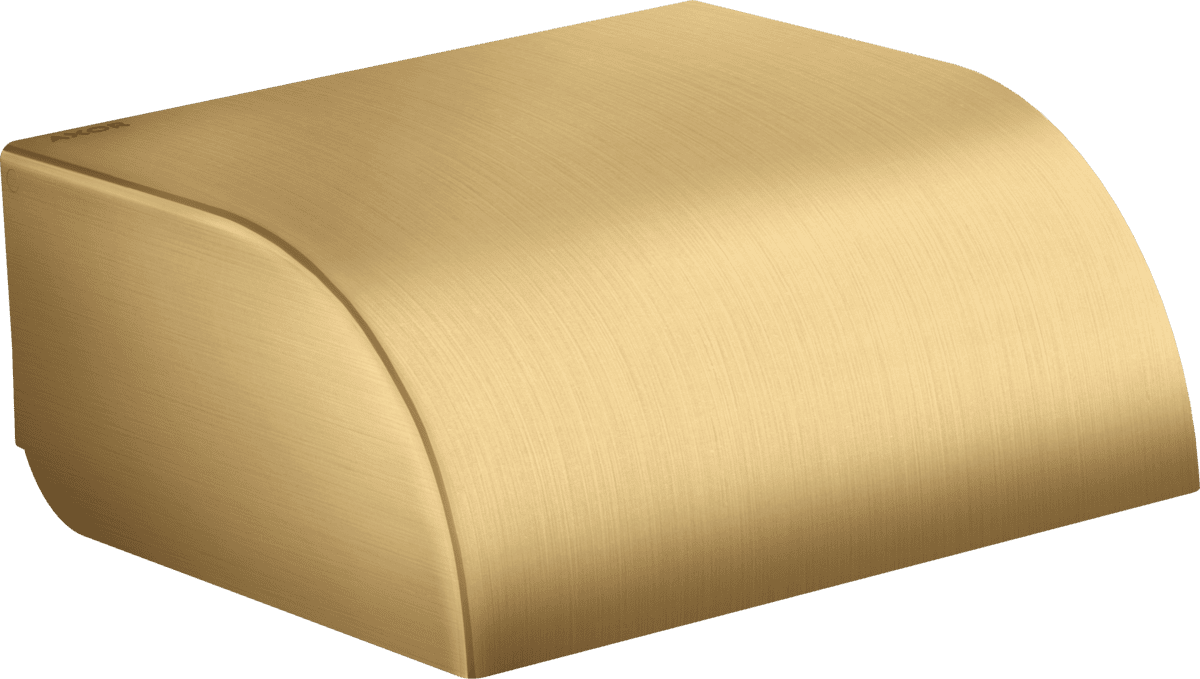 εικόνα του HANSGROHE AXOR Universal Circular Toilet paper holder with cover #42858250 - Brushed Gold Optic